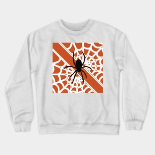 Halloween Spider Web Crewneck Sweatshirt